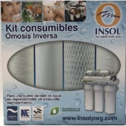 KIT 4 FILTROS OSMOSIS INVERSA PALLAS VIVA INSOL