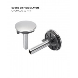 CUBRE ORIFICIOS LATON - CROMADO 50 MM