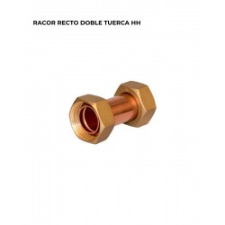 RACOR RECTO DOBLE TUERCA HH