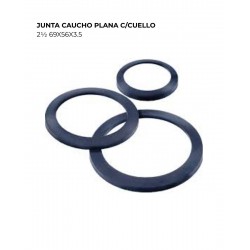 Junta caucho plana c/cuello 2½ 69x56x3.5