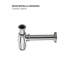 SIFON BOTELLA CROMADO 1 1/4X32 T.30CM