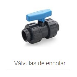 VALVULA ENCOLAR HEMBRA-HEMBRA Ø50 PVC PRESIÓN