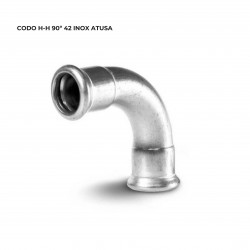 CODO H-H 90º 42 INOX ATUSA