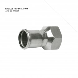 ENLACE HEMBRA INOX 42X1 1/2 ATUSA