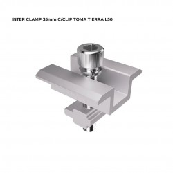 INTER CLAMP 35mm C/CLIP TOMA TIERRA L50