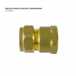 ENLACE ROSCA MACHO COMPRESION CU/INOX 22 3/4