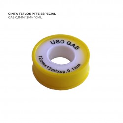 CINTA TEFLON PTFE ESPECIAL GAS 0,1MM 12MM 10ML