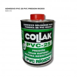 ADHESIVO PVC-25 PVC PRESION RIGIDO 500 ml