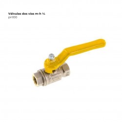 Valvulas dos vias m-h ¼ pn100