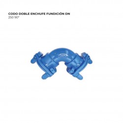 CODO DOBLE ENCHUFE FUNDICION DN 250 90º
