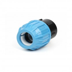 Enlace Hembra ø110x4" PE AZUL