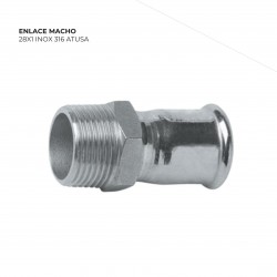 ENLACE MACHO 28X1 1/4 INOX 316 ATUSA