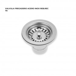 VALVULA FREGADERO C/CESTILLA INOX 1 1/2X85