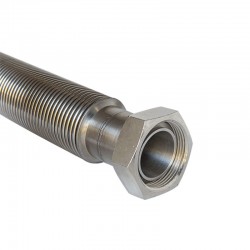 TUBO METALICO INOX 316L TUERCA LOCA H-H 3/4 1500 TUERCA NIQUELADA